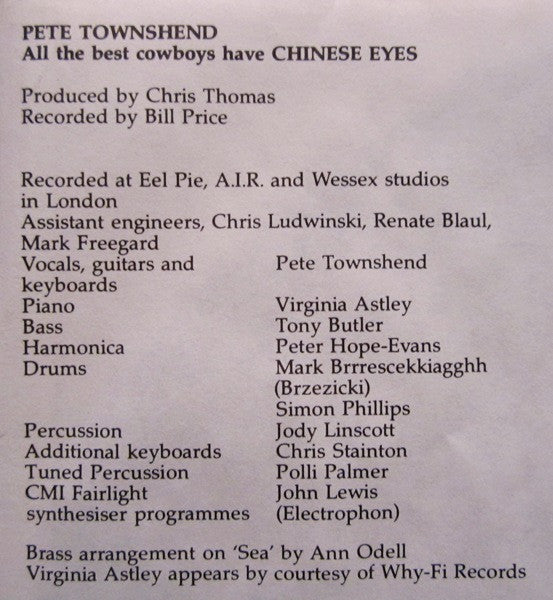 All The Best Cowboys Have Chinese Eyes - secondary