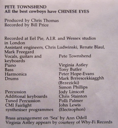 All The Best Cowboys Have Chinese Eyes - secondary