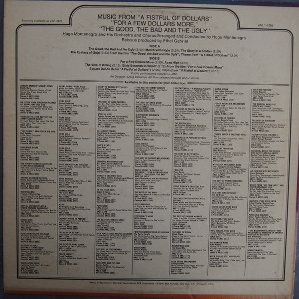 Music From "A Fistful Of Dollars", "For A Few Dollars More" & "The Good, The Bad And The Ugly" - secondary