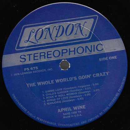 The Whole World's Goin' Crazy - secondary