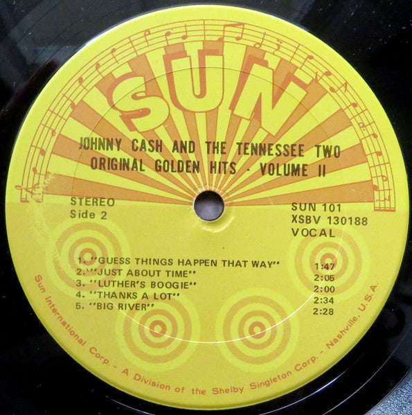 Johnny Cash & The Tennessee Two - Original Golden Hits Volume II