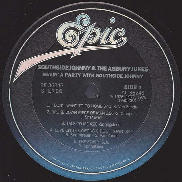Havin' A Party With Southside Johnny - secondary