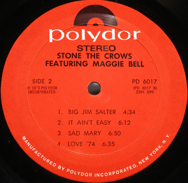 Stone The Crows  Featuring Maggie Bell  - secondary