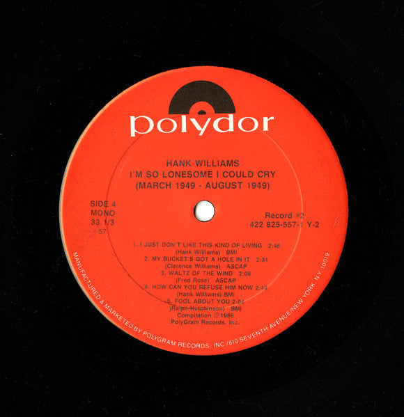 I'm So Lonesome I Could Cry: March 1949 - August 1949 - secondary