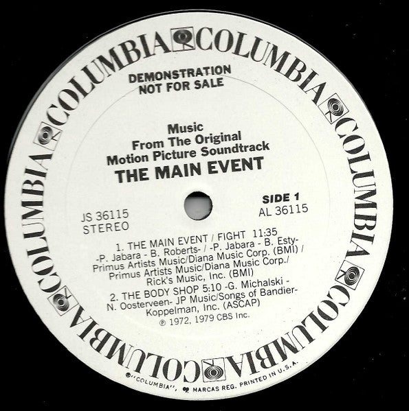 The Main Event (A Glove Story) - Music From The Original Motion Picture Soundtrack - secondary