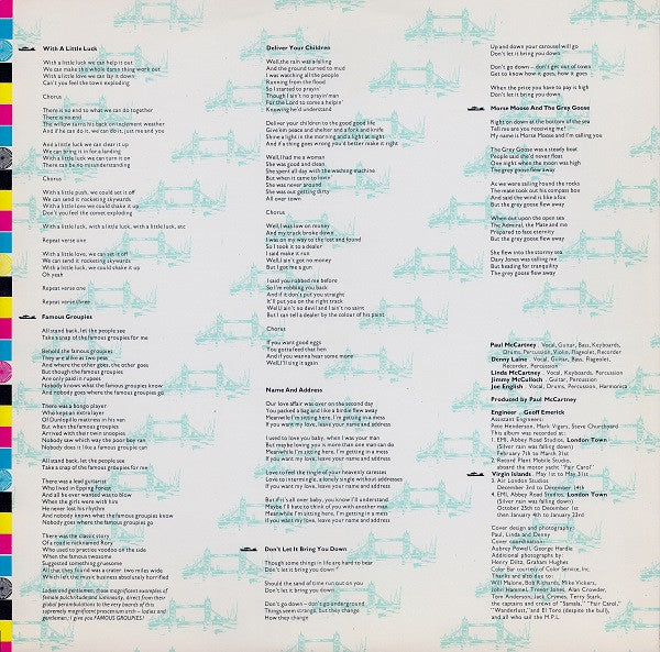 Wings - London Town