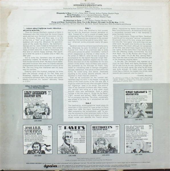 Gershwin's Greatest Hits - secondary