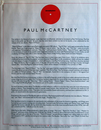 Pipes Of Peace - secondary