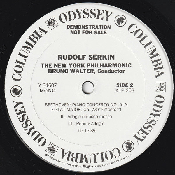 Rudolf Serkin, Bruno Walter, New York Philharmonic, Ludwig van Beethoven - Piano Concerto No. 5, Op. 73 "Emperor"