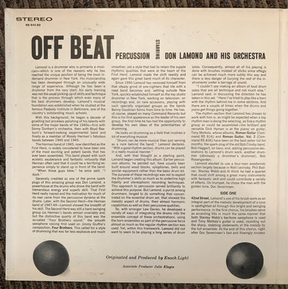 Don Lamond And His Orchestra - Off Beat Percussion