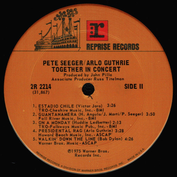 Pete Seeger & Arlo Guthrie Together In Concert - secondary