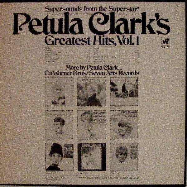 Petula Clark's Greatest Hits, Vol. 1 - secondary