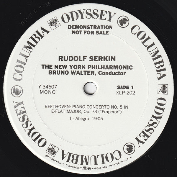 Rudolf Serkin, Bruno Walter, New York Philharmonic, Ludwig van Beethoven - Piano Concerto No. 5, Op. 73 "Emperor"