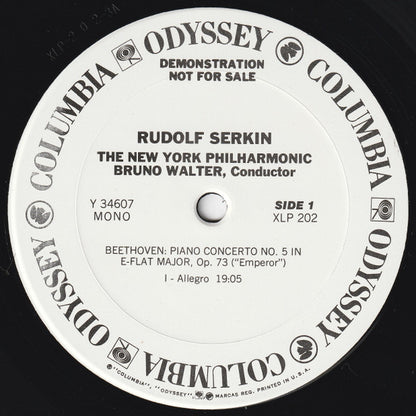 Rudolf Serkin, Bruno Walter, New York Philharmonic, Ludwig van Beethoven - Piano Concerto No. 5, Op. 73 "Emperor"