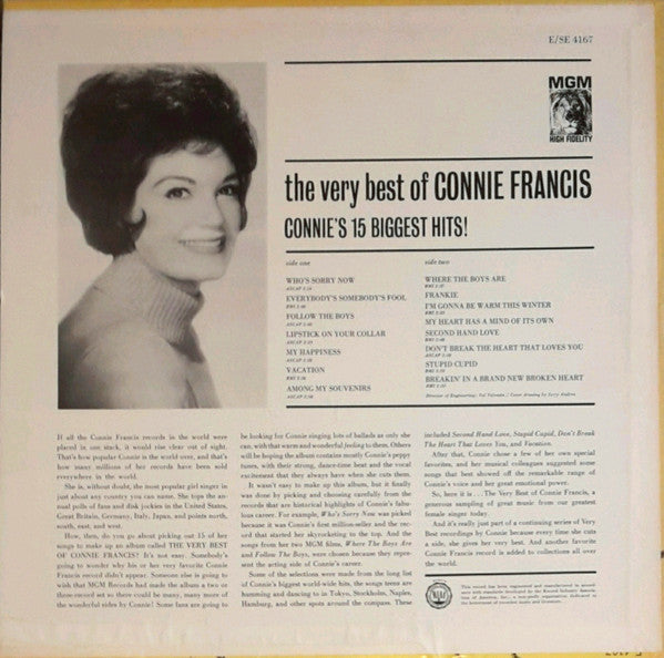 The Very Best Of Connie Francis - secondary