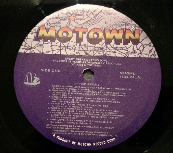 Every Great Motown Song: The First 25 Years - Volume 1: The 1960's - secondary