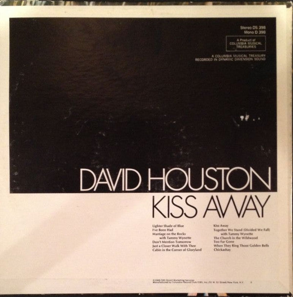 David Houston - Kiss Away