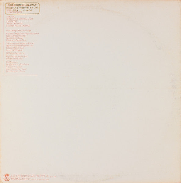 The Motors - secondary