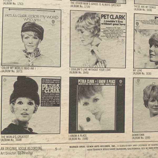 Petula Clark's Greatest Hits, Vol. 1 - secondary