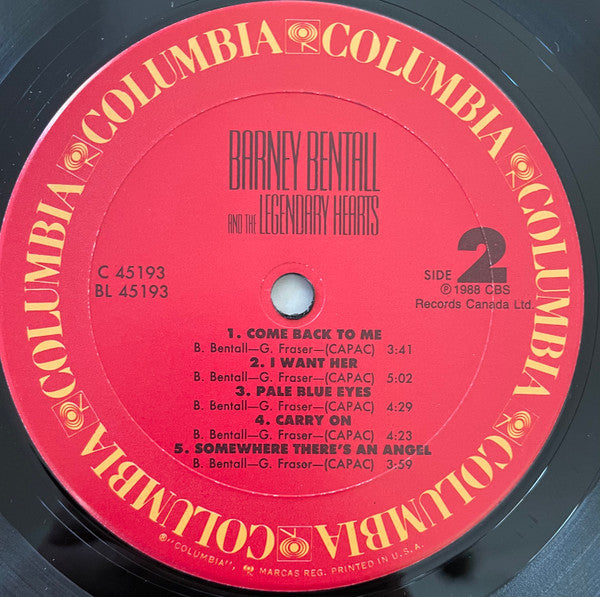 Barney Bentall And The Legendary Hearts - secondary