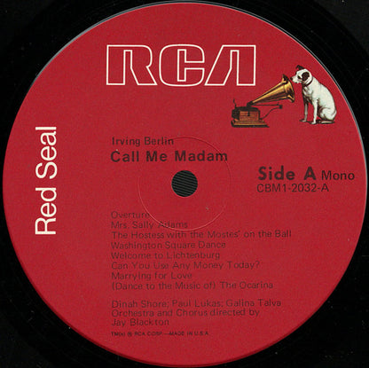 Call Me Madam - Original Show Album - secondary