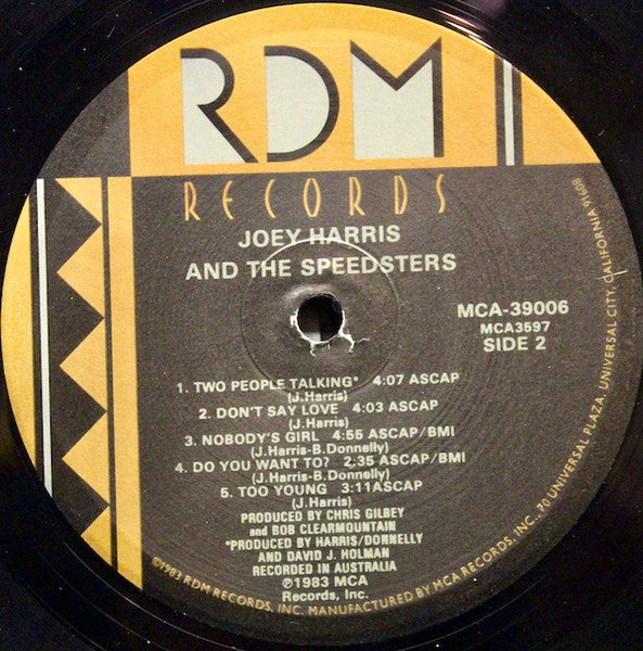 Joey Harris And The Speedsters - secondary
