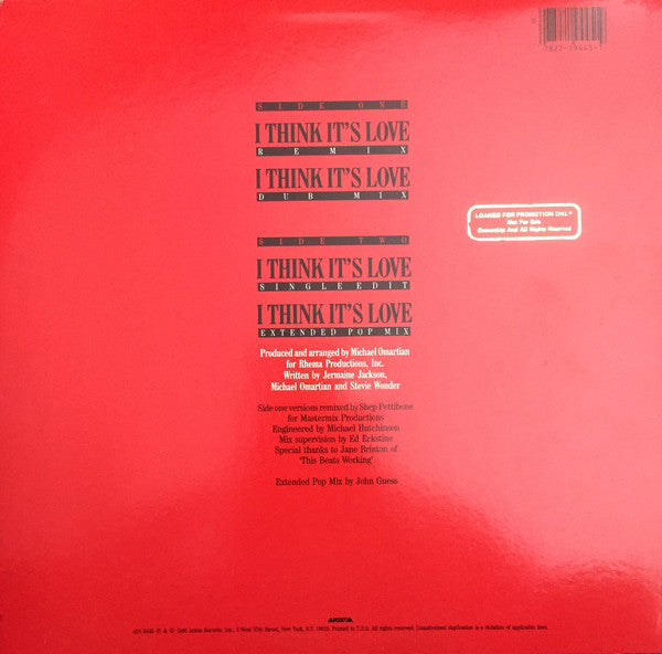 I Think It's Love - secondary