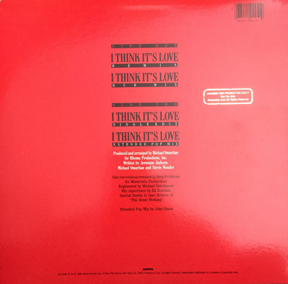 I Think It's Love - secondary