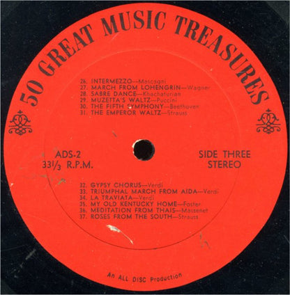 Unknown Artist - 50 Great Music Treasures