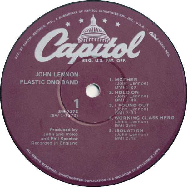John Lennon / Plastic Ono Band - secondary