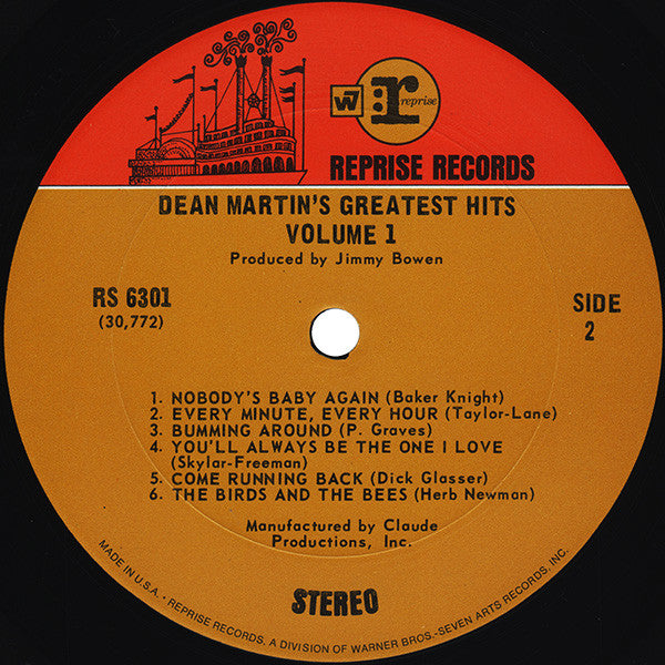 Dean Martin's Greatest Hits! Vol. 1 - secondary