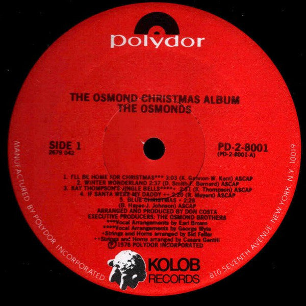 The Osmonds - The Osmond Christmas Album