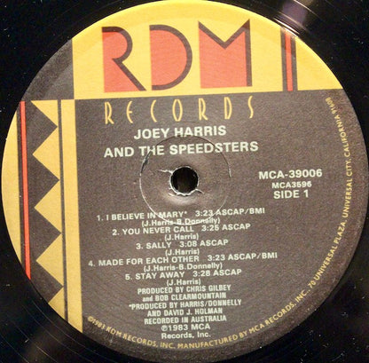 Joey Harris And The Speedsters - secondary