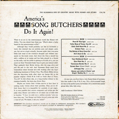 Homer And Jethro - The Humorous Side Of Country Music