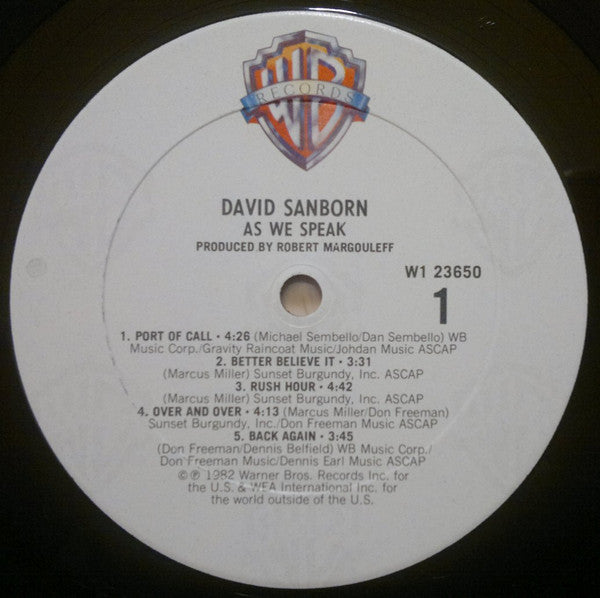 As We Speak - secondary