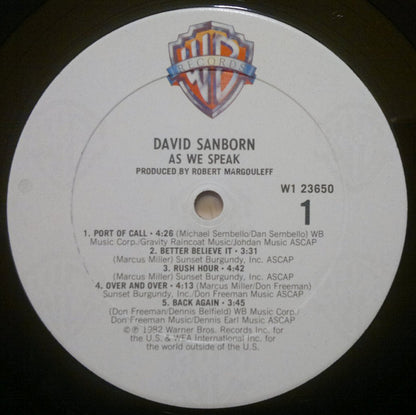 As We Speak - secondary