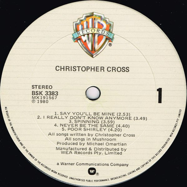 Christopher Cross - secondary