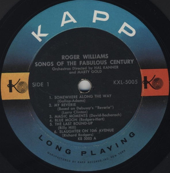 Roger Williams (2) - Songs Of The Fabulous Century