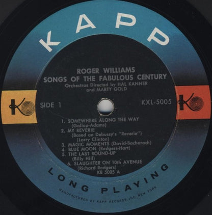 Roger Williams - Songs Of The Fabulous Century