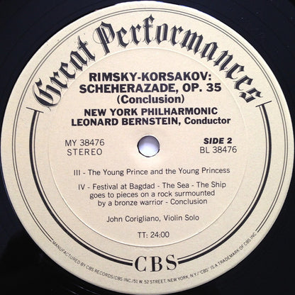 Nikolai Rimsky-Korsakov, Leonard Bernstein, New York Philharmonic - Scheherazade: Symphonic Suite