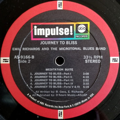 Emil Richards & The Microtonal Blues Band - Journey To Bliss