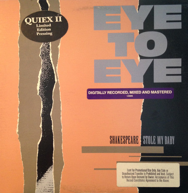 Eye To Eye - Shakespeare Stole My Baby
