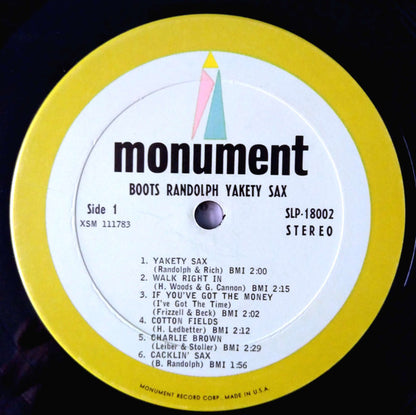 Boots Randolph's Yakety Sax! - secondary