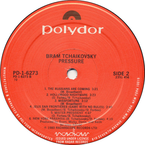 Pressure - secondary