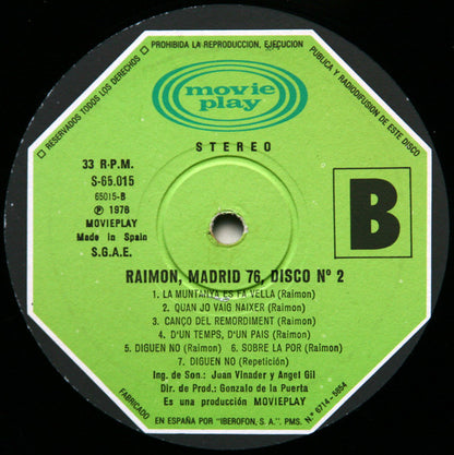 El Recital De Madrid  - secondary