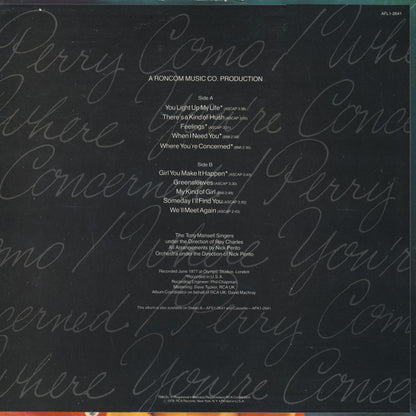 Perry Como - Where You're Concerned