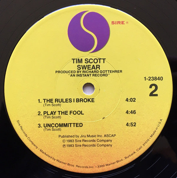 Tim Scott McConnell - Swear