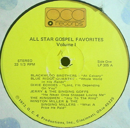All Star Gospel Favorites Vol. I - secondary