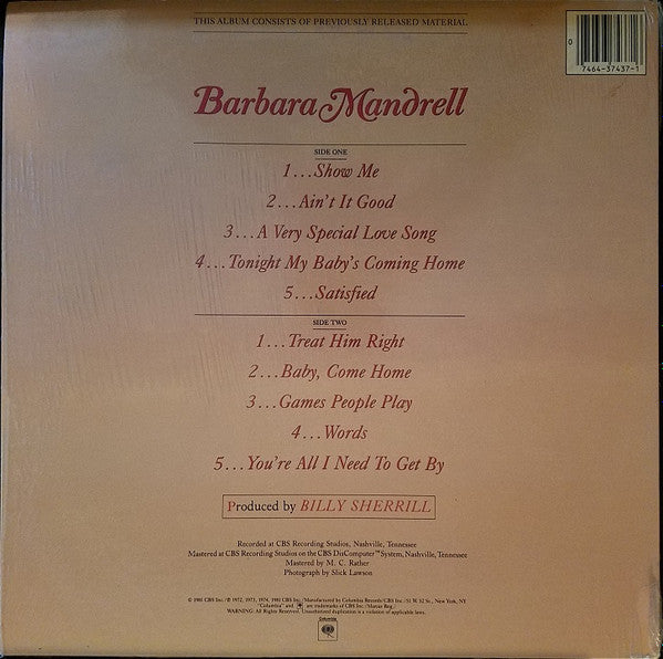 Barbara Mandrell - Looking Back