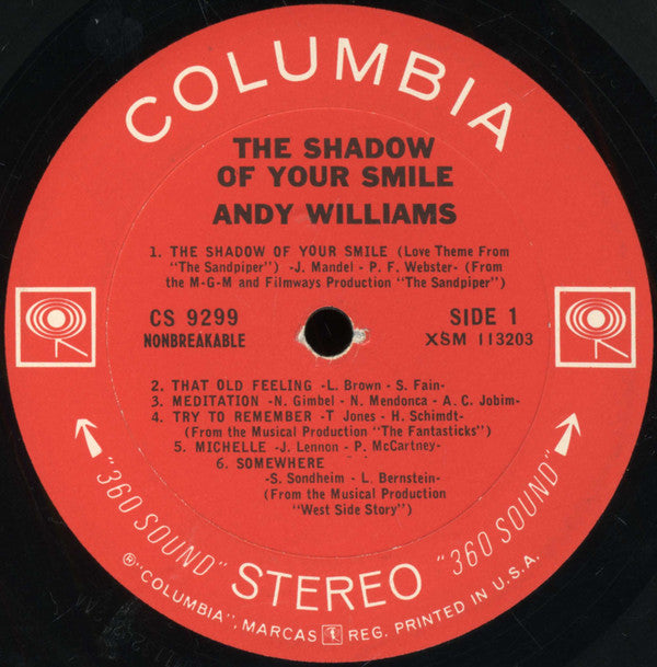 Andy Williams - The Shadow Of Your Smile